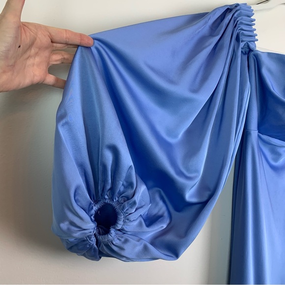 Significant Other Danika Satin Duchess Maxi Dress in Bluebell Size 4 - Picture 7 of 16